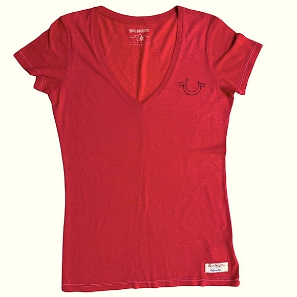 True Religion Tops True Religion World Tour Deep Vneck Womens